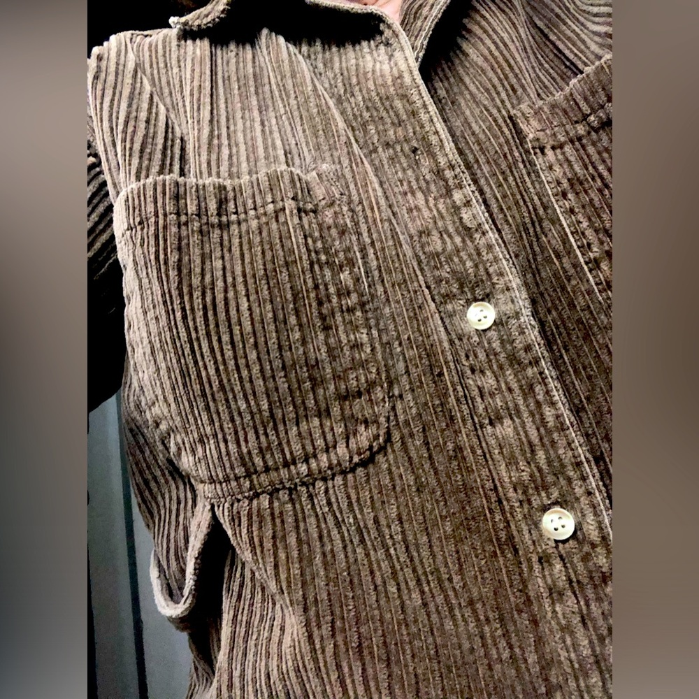 “At Last” Brown Corduroy Shirt Jac - Picture 5 of 6